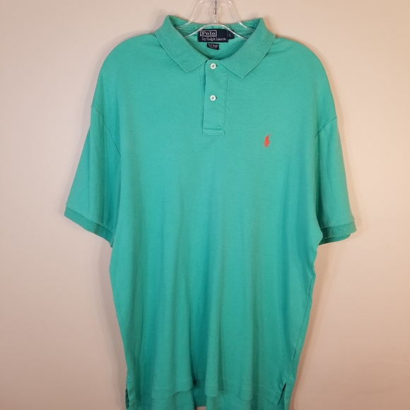 Polo Ralph Lauren Green Polo Shirt Large - Picture 13 of 16